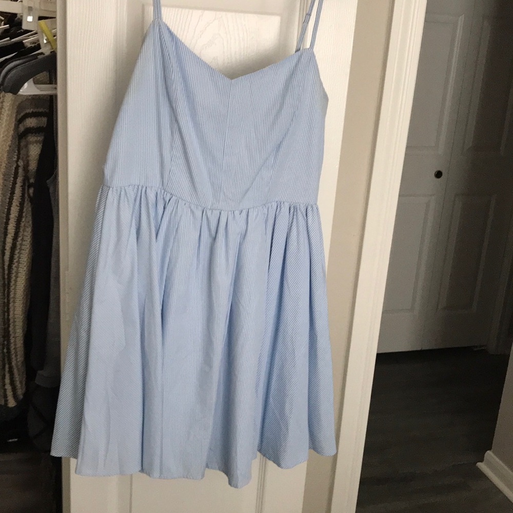 Lucca Couture Blue & White Striped Dress
